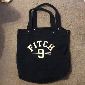 Navy blue tote bag